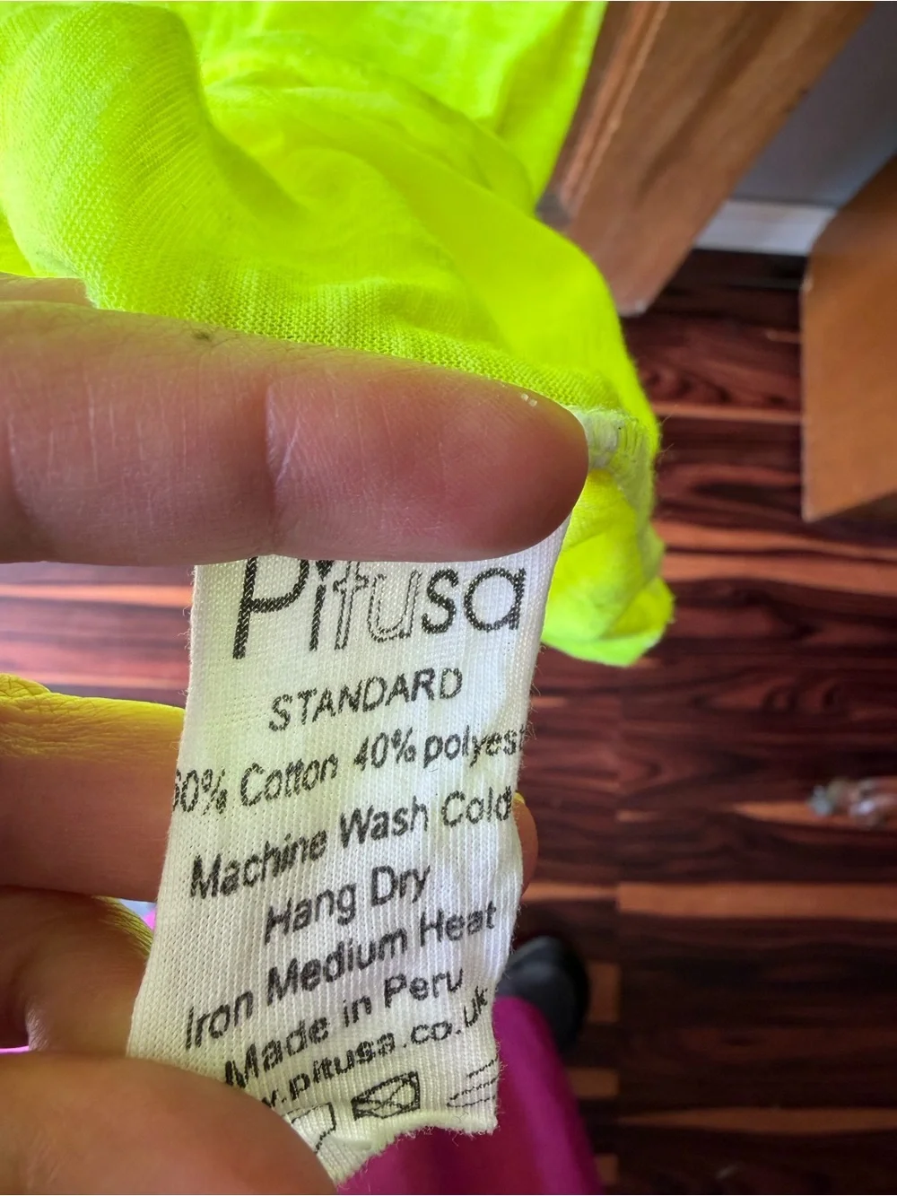 Pitusa Neon Lime Cover-Up with Pink Trim